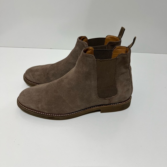 Steve Madden Men\'s Suede Chelsea Boots in Taupe